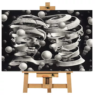£17.99 • Buy M.C Escher Bond Of Union  Canvas Wall Art Picture Print Ready To Hang
