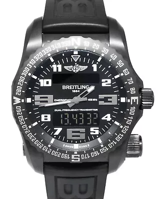 Breitling Emergency Night Mission Titanium Volcano Black 51mm Watch B/P V76325 • $16888