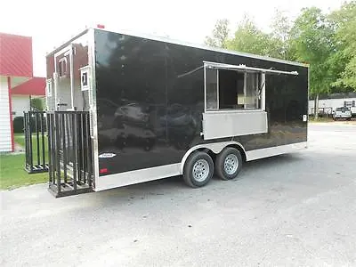 NEW 8.5x20 8.5 X 20 Enclosed Concession Food Vending BBQ Trailer ** MUST SEE ** • $28850