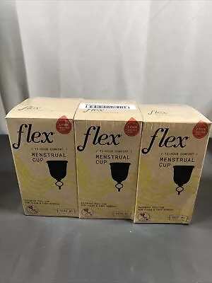 3X Flex Menstrual Kit (Size 1) Reusable Cup W/ 2 Disposable Discs Sealed • $35.99