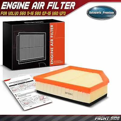 New Flexible Engine Air Filter For Volvo S60 11-16 S80 07-15 V60 15-16 V70 08-10 • $12.99