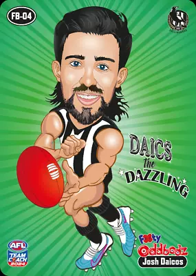 2024 Teamcoach Footy Oddbodz 3d Collingwood Josh Daicos Fb 04 Card Afl • $1.50