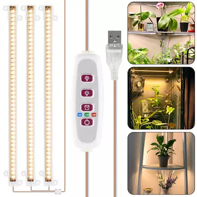 £10.19 • Buy LED Grow Light Tube Strip Full Spectrum Lamp For Indoor Plant Flower Veg Growing