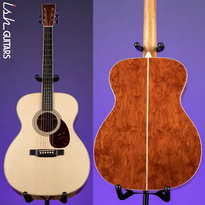 Martin Custom Shop OM-28 Acoustic Guitar Quilted Bubinga Natural • $5999