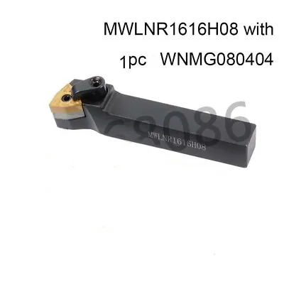 Lathe Turning Tool HOLDER MWLNR 1616H08 +1pc WNMG080404 WNMG431 Carbide Insert • $10.68