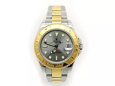 Rolex Yachtmaster 35mm Steel 18k Gold Automatic Watch 168623 Oyster Bracelet B&P • $10250