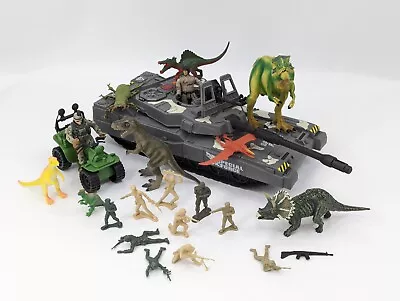 Special Forces Camo Tank Lights Sounds Military Vehicle Toy 18  & Figures • $30