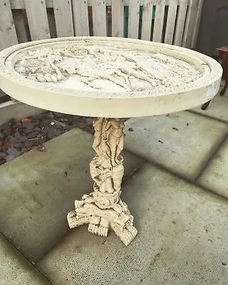 £60 • Buy Antique 1920s Oriental Japanese Chinese Occasional Side Table Faux Ivory Stone