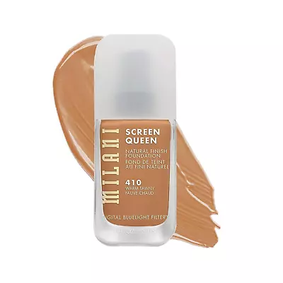 Milani Screen Queen Bluelight Filter Natural Finish Foundation 410 Warm Tawny • $9.99