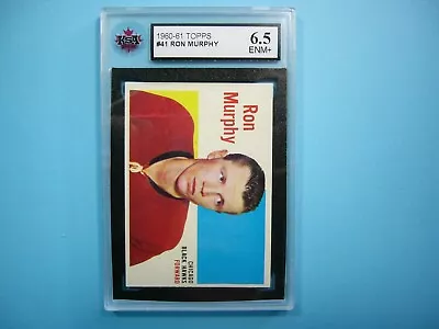 1960/61 Topps Nhl Hockey Card #41 Ron Murphy Ksa 6.5 Ex/nm+ Sharp 60/61 Topps • $79.99