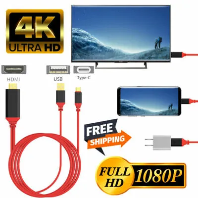 MHL USB-C Type C To HDMI USB A HD TV Cable Adapter For Android Phones Samsung LG • $9.64