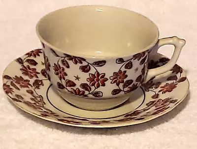 Hadson Chinaware Made In Occupied Japan Teacup & Saucer Floral • $5