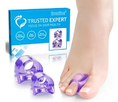 4-Pair Silicone Gel Toe Separator-Bunion Relief Orthotics Spacer For Pain Relief • $9.60
