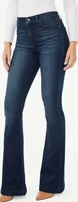 SOFIA VERGARA Melisa Stretch Flare High-Rise DK Wash Jeans SIZES 16 16S • $20.50