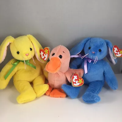 Ty Beanie Baby Set Of 3 MARSH QUACKER JAX & WILLOW 30th Anniversary LE 2024 NEW • $48.95