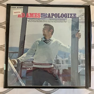 ED AMES Sings Apologize 1968 Vinyl LP Record RCA Victor LSP4028 VG+ • $7.49