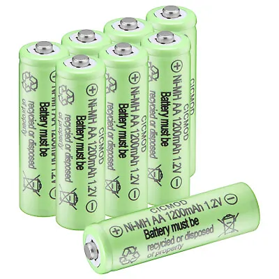 AA AAA Rechargeable Solar Light Batteries 600mAh 1200mAh NiMH 1.2V Pre-Charged • £22.99