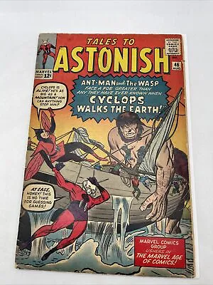 $75 • Buy TALES TO ASTONISH 46 - 3RD APPEARANCE OF THE WASP - ANT-MAN (1963) Marvel Comics