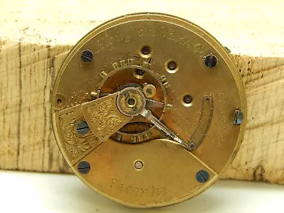 Antique Elgin Pocket Watch Movement 18s 11j Grade 10 Circa 1893 • $29