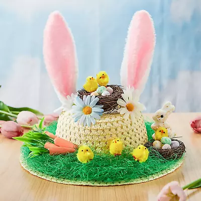 Easter Bonnet Kit Easter Make Your Own Bonnet Hat Craft Set With Chicks • £28.93