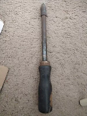 Vintage Soldering Iron Copper Head Wood Handle Primitive • $15