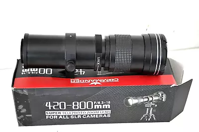 Commander 420-800mm F/8.3-16 MF Telephoto Lens T-mount (universal) • $29