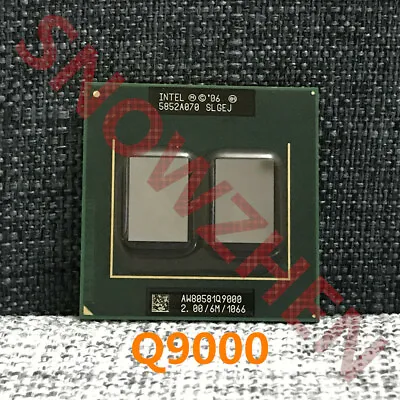 Intel Core 2 Quad Q9000 CPU SLGEJ 2.0GHz-6M-1066MHz Socket P Laptops Processor • $18.88