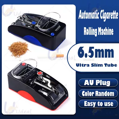 DIY Ultra Slim Tube 6.5mm Automatic Cigarette Rolling Machine Electric Tobacco • $24.49