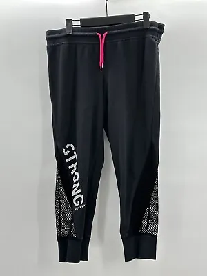 Strong By Zumba Mesh Cutout Leggings Size Medium Drawstring • £24.13