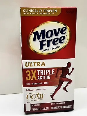 Schiff  Move Free Ultra 3X Triple Action  75 Tablets NEW ! • $25.80