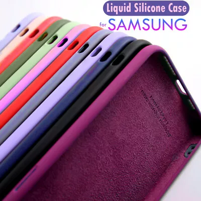 Liquid Silicone Soft Case Cover For Samsung S24 S23 S21 S22 Ultra S20 FE A53 A13 • $5.49