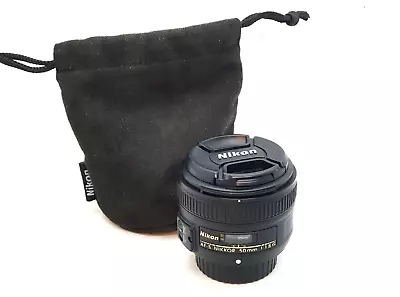 Nikon 50mm F1.8G FX Full Frame Prime Lens + Bag • $219.95