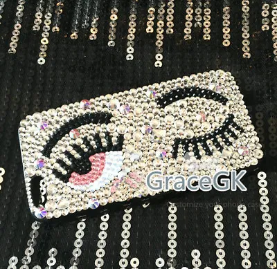 Bling Unique Blink Big Eyes Phone Case For Smart Phone For IPhone For Samsung • £17.46