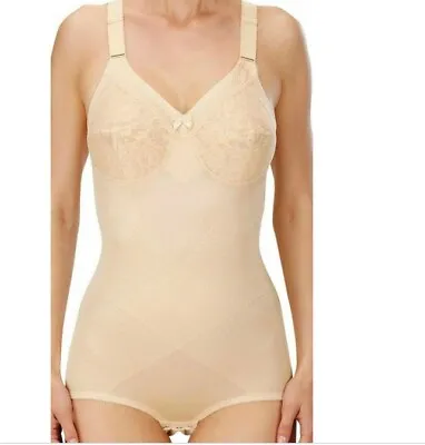 Angular Figure Shaping Lace Cup Corselette By Naturana SKINTONE Or WHITE • £49.99