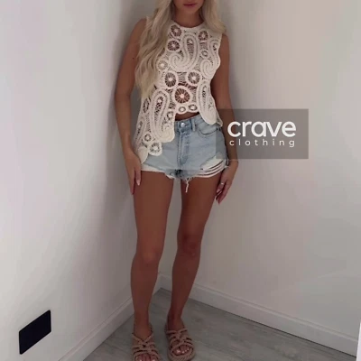 $37.99 • Buy ZARA *Authentic* Straw Asymmetric Crochet Top : 2712/483 : ALL SIZES
