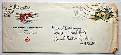 Delp Tractor & Equipment Rural Retreat Virginia Brand Envelope Karen Behringer • $14.99