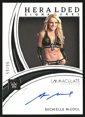 2022 Immaculate Collection WWE Heralded Signatures #HSMMC Michelle McCool/99 • $30