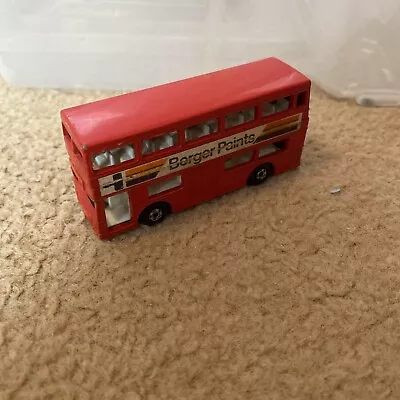 Vintage 1972 Lesney Matchbox Superfast No.17 The Londoner Bus Berger Paints Toy  • £4