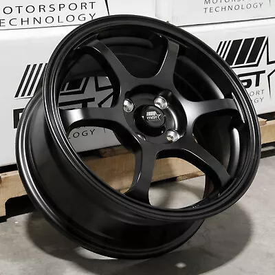 15x6.5 Matte Black Wheels MST MT40 4x100 38 (Set Of 4)  73.1 • $477.90