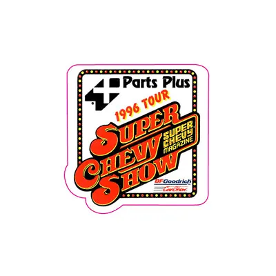 $5 • Buy Parts Plus Super Chevy 1996 Tour Drag Race Hot Rat Rod Vintage Look Sticker