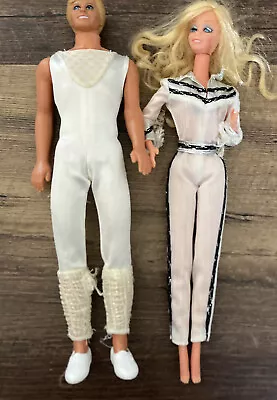 80s Superstar Winking Western Barbie Doll Blonde Original Outfit & 91 My 1st Ken • $18
