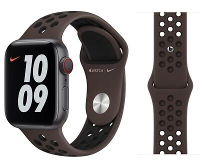 $92.60 • Buy Genuine Apple Nike 42mm/44mm/45mm Sport Loop Watch Band - Ironstone / Black