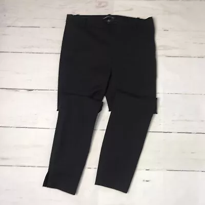 Zara Woman Pants Black Size 5 Dress Ankle Side Zip Vented  • $17.99