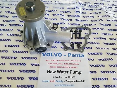 Volvo Penta B230 AQ131 AQ151 AQ171 250B 251A NEW CIRCULATION WATER PUMP • $84.95