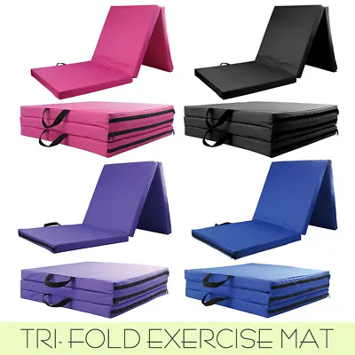 $39.99 • Buy Tri-Fold Folding Exercise Floor Mat Dance Yoga Gymnastics Training Home Pilates