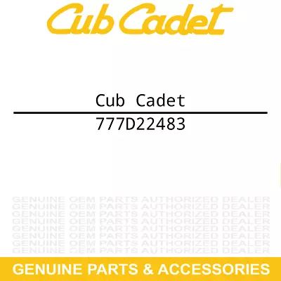 Cub Cadet 777D22483 MTD Label Decal T 8400 Pro Series Rt • $12.95