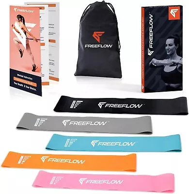 FREEFLOW Fitness Resistance Bands - Set Of Exercise Workout Loop Exercise Ban... • $20.47