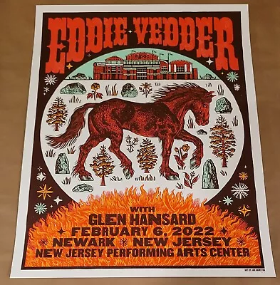 Eddie Vedder Poster Numbered/100 Newark 2022 • $256.45