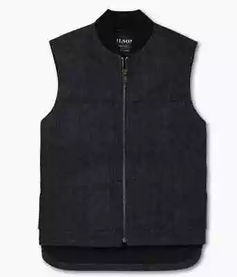 Filson Men's Denim Insulated Work Vest 20227928 Raw Indigo Dark Cotton Primaloft • $139.99