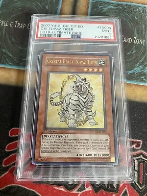 Crystal Beast Topaz Tiger Ultimate 1st Psa 9 Fotb-en004 • £200